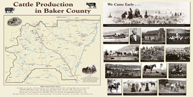 Baker County Oregon Cattle Industry history exhibit - by Gildemeister